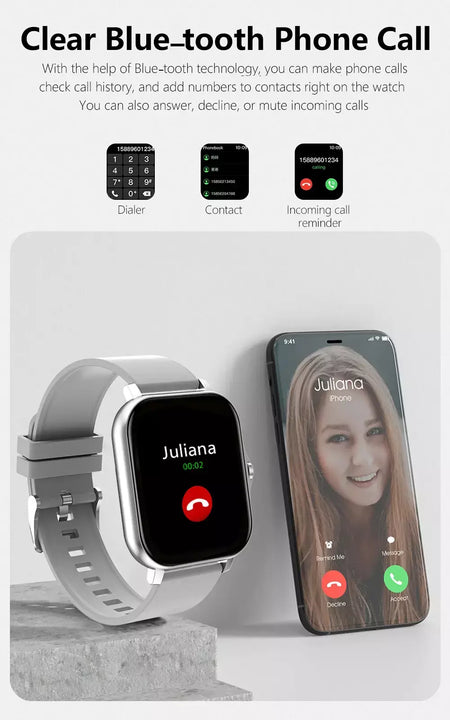 Xiaomi mijia 2025 novo relógio inteligente bluetooth chamada música freqüência cardíaca monitor de pressão arterial smartwatch para mulheres presentes do feriado