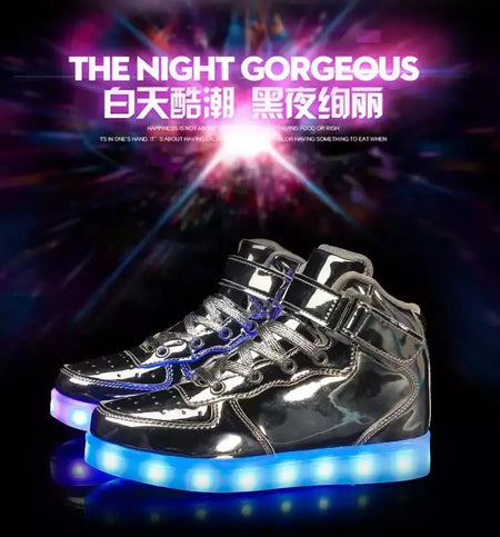 Tamanho 25-46 led sapatos com luzes brilhantes led chinelos para crianças & adulto feminino tenis para crianças meninos meninas sapatilhas luminosas