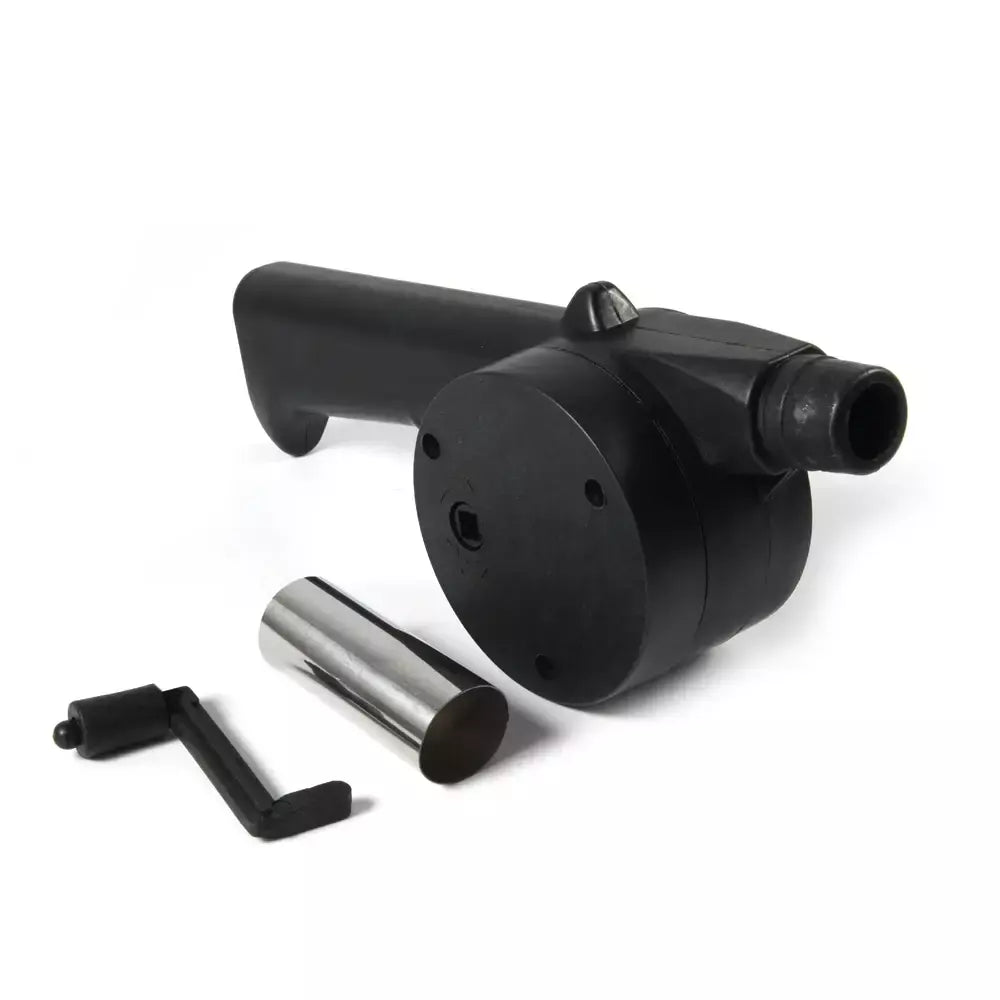 Ventilador de churrasco ao ar livre ventilador de ar de manivela portátil churrasqueira fogo fole ferramentas piquenique acampamento acessórios churrasco