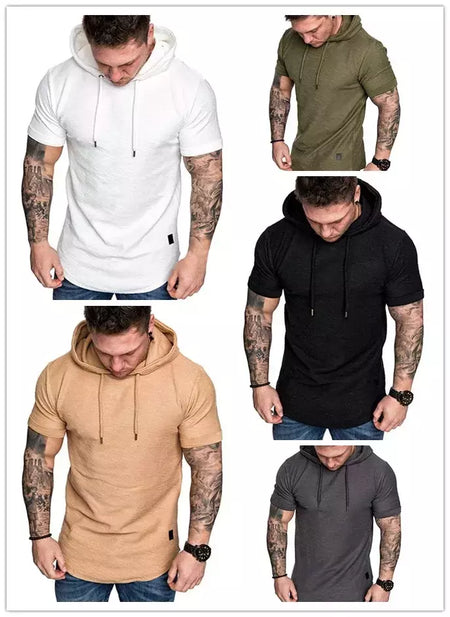 MRMT-moletons de manga curta para homens, moletom masculino com capuz casual, moletons monocromáticos, novidade nova, 2022, 2024