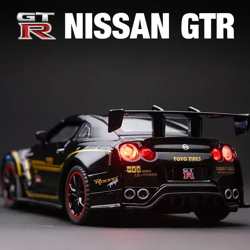 1:32 nissan gtr GT-R r35 r34 supercar liga modelo de carro diecasts & veículos de brinquedo carros de brinquedo brinquedos do miúdo para crianças presentes menino brinquedo
