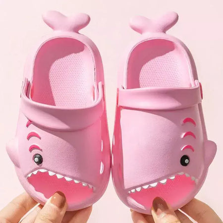 Crianças sandálias dos desenhos animados tubarão verão da criança meninos meninas sola macia sapatos de bebê chinelos antiderrapantes