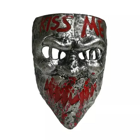 Máscara de Halloween da Purga Cruz, Assustador Cosplay Party Prop Coleção, Rosto Inteiro Resina, Máscara Assustadora do Filme de Horror, Novo, Quente