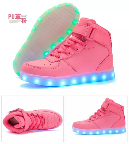 Tamanho 25-46 led sapatos com luzes brilhantes led chinelos para crianças & adulto feminino tenis para crianças meninos meninas sapatilhas luminosas