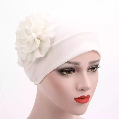 KepaHoo-Gorro Floral Feminino, Chapéu de Turbante Esticado Muçulmano, Chapéu para Queda de Cabelo, Boné Hijab, Primavera, Verão