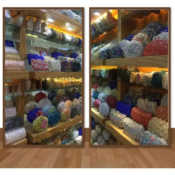 Bolsa noite strass para mulheres, bolsas de casamento, corrente de cristal, ouro, prata, pedras da noite, marrom, verde, pedras azuis