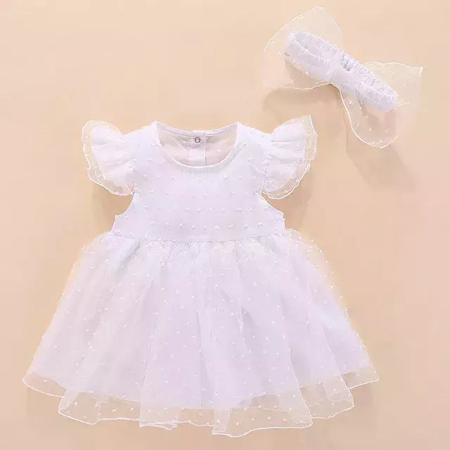 Conjunto infantil de renda, vestido e roupas para meninas de 3 e 6 meses, bebê recém-nascido, festa de aniversário, batizado