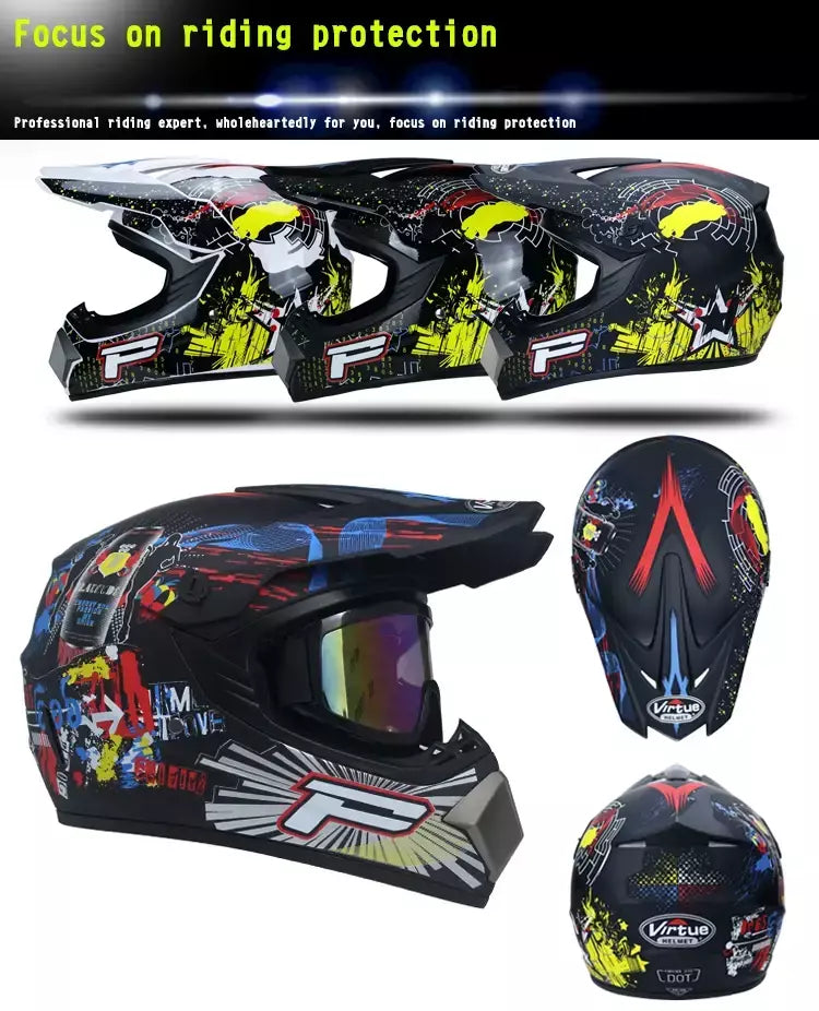 Capacete de segurança para motocross, casco para motocross, bicicleta, downhill, atv, cross, criança, motocicleta, dot abs, 1kg, unissex
