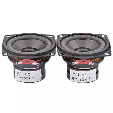 Aiyima 2 pçs 2 Polegada alto-falante de áudio portátil 4 ohm 8 ohm 10w mini alto-falante de som de gama completa diy alto-falante multimídia home theater