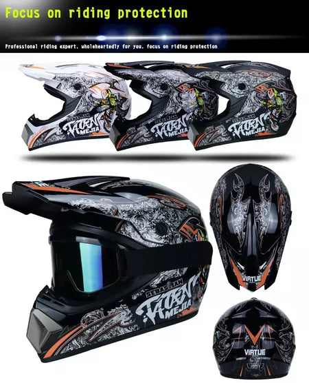 Capacete de segurança para motocross, casco para motocross, bicicleta, downhill, atv, cross, criança, motocicleta, dot abs, 1kg, unissex