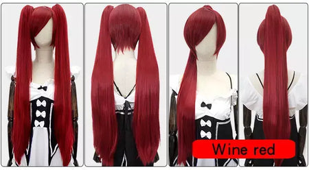 Hsiu 80cm longo staight rabo de cavalo clipe peruca cosplay fibra de alta temperatura perucas sintéticas anime festa rabo de cavalo perucas 14 cores