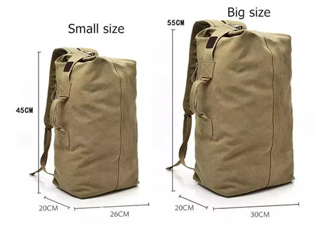 Mochila de Viagem de Grande Capacidade Mochila Mochila de Montanhismo Bagagem Masculina Canvas Bucket Shoulder Bags for Boys, Men Backpacks
