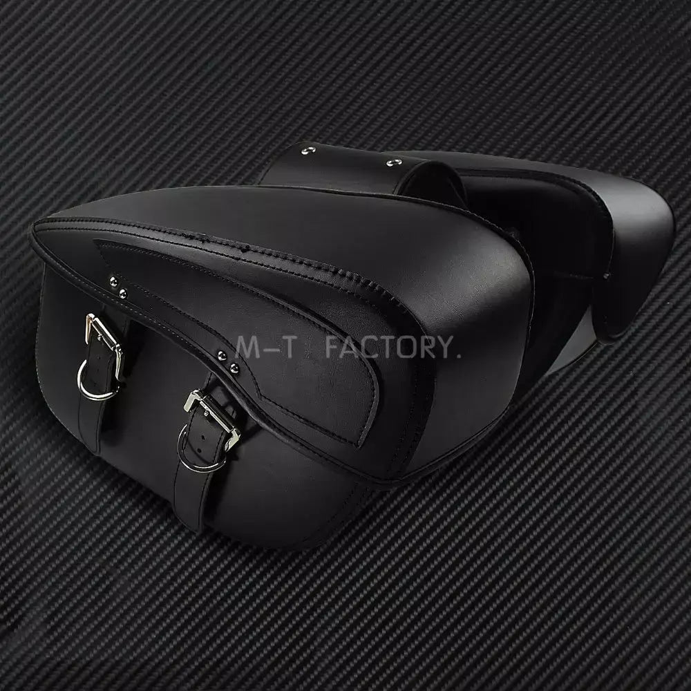 2 alforjes de couro para motocicleta, bolsa lateral para bagagem ao ar livre para harley sportster xl 883 xl 1200 touring dyna softail fl