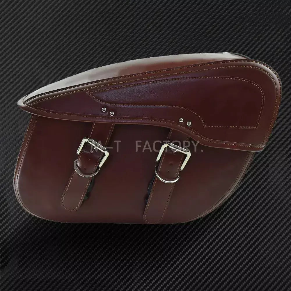 2 alforjes de couro para motocicleta, bolsa lateral para bagagem ao ar livre para harley sportster xl 883 xl 1200 touring dyna softail fl