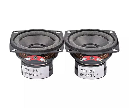 Aiyima 2 pçs 2 Polegada alto-falante de áudio portátil 4 ohm 8 ohm 10w mini alto-falante de som de gama completa diy alto-falante multimídia home theater
