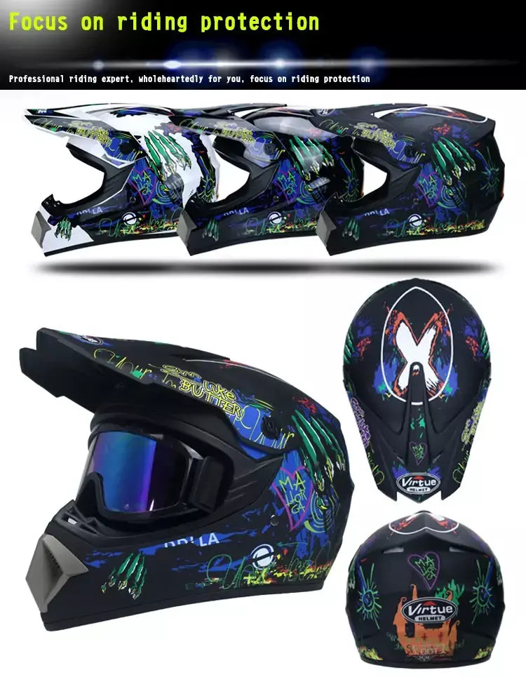 Capacete de segurança para motocross, casco para motocross, bicicleta, downhill, atv, cross, criança, motocicleta, dot abs, 1kg, unissex