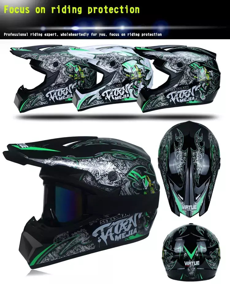 Capacete de segurança para motocross, casco para motocross, bicicleta, downhill, atv, cross, criança, motocicleta, dot abs, 1kg, unissex