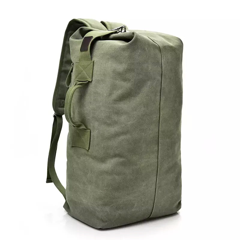 Mochila de Viagem de Grande Capacidade Mochila Mochila de Montanhismo Bagagem Masculina Canvas Bucket Shoulder Bags for Boys, Men Backpacks