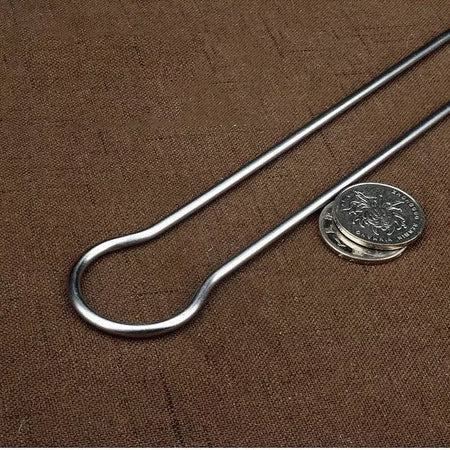 Conjunto de espetos de kebab para churrasco duplo, 6/peças em aço inoxidável, espetos de metal para grelhar, varas para piquenique, acampamento, ferramentas de churrasco