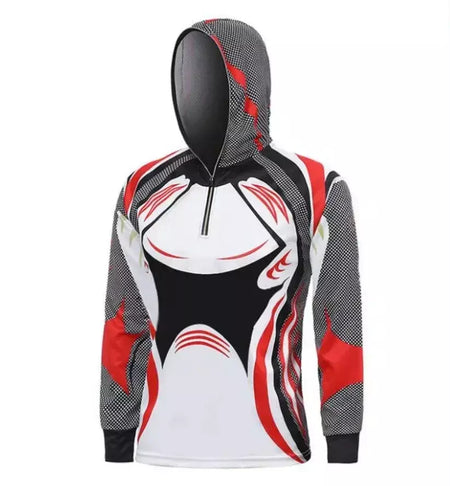 2025 sublimação meio zíper fino ajuste hoodie personalizado venda quente impressão camisa de pesca à prova ultravioleta torneio camisa de pesca