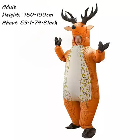 Natal engraçado trajes infláveis homem de gengibre papai noel elk boneco de neve árvore pinguim adulto criança halloween carnaval festa