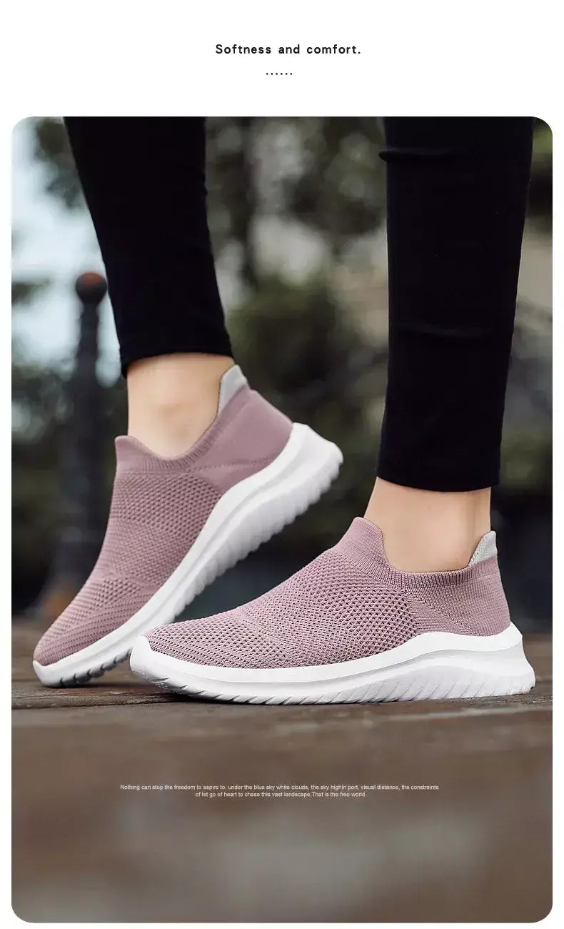 Sapatos masculinos tênis de malha respirável deslizamento em tênis de corrida ao ar livre antiderrapante casal jogging treinamento caminhadas sapatos esportivos