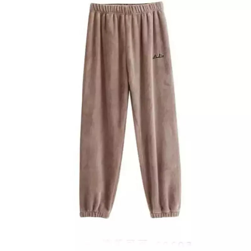 Pijama de lã coral grande masculino, veludo grosso, flanela juvenil quente, conjunto de peles domésticas, outono e inverno