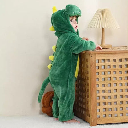 Macacão de flanela para bebés, Macacão Kigurumi, Macaco, Unicórnio, Vaca, Leão, Animal Cosplay, Pijama para 1 a 4 anos Crianças, Meninos, Inverno