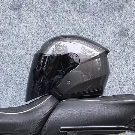 Capacete de motocicleta masculino feminino quatro estações capacete para motocicleta cascos para moto lente dupla corrida meia capacete