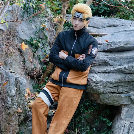 Holoun anime uzumaki cosplay traje adulto versão calças superiores cocar natal presente de ano novo cos convenção