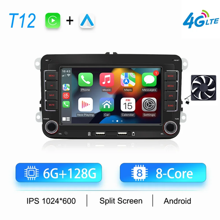 2din rádio do carro android para volkswagen golf 5 6 polo passat b6 b7 cc skoda jetta universal multimídia carplay wifi navegação gps