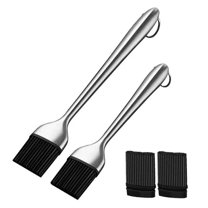 Escova de óleo de cozinha, escova de silicone para pastelaria, churrasqueira, molho de óleo, manteiga, escova de engate, escova de cozinha, acessórios para churrasco