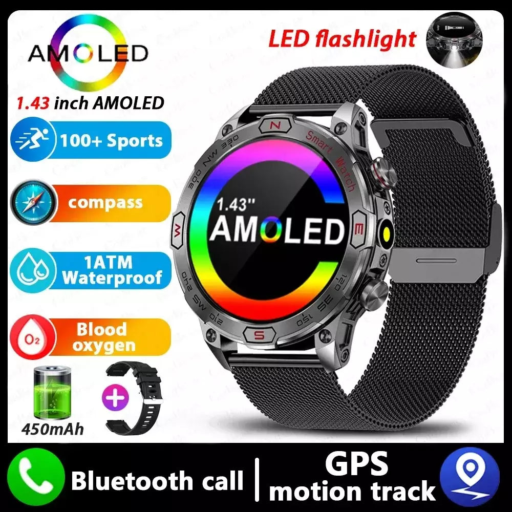Xiaomi amoled relógio inteligente masculino 450 mah bateria rastreador de fitness ip68 à prova dip68 água bluetooth chamada smartwatch para xiaomi