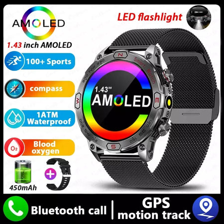 Xiaomi amoled relógio inteligente masculino 450 mah bateria rastreador de fitness ip68 à prova dip68 água bluetooth chamada smartwatch para xiaomi