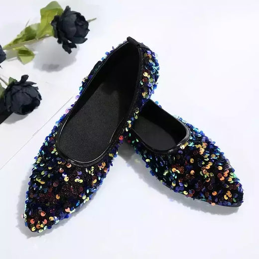Apontou Toe Bling flats sapatos femininos, sapatos de caminhada casual, sandálias de primavera, marca de moda feminina, novo