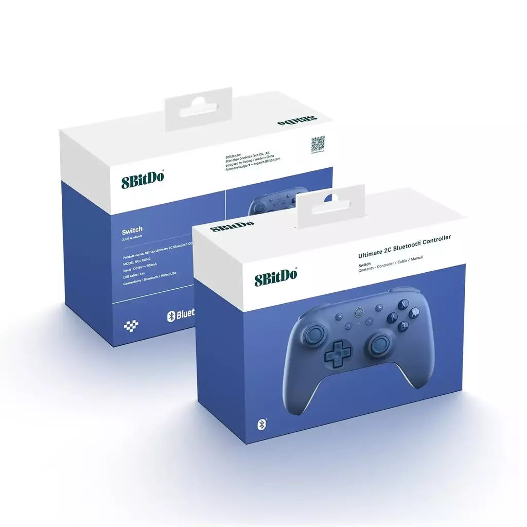 Controlador Bluetooth 8BitDo Ultimate 2C para Switch, Switch 2, Joysticks de efeito Hall, Wake-up Switch 1, Trigge digital não linear