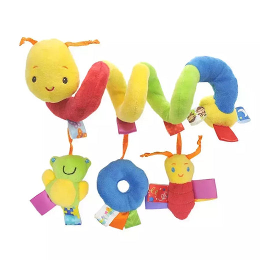 Berço Pendurado Chocalhos Brinquedos, Assento de carro, Macio Mobiles, Carrinho Berço, Berço Brinquedo Espiral, Pram Dolls, Presente recém-nascido