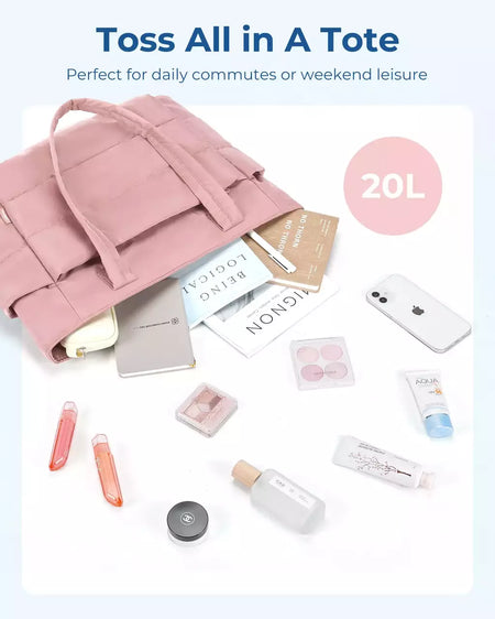 BAGSMART-Sacola de grande capacidade para mulheres, bolsas de deslocamento, bolsa feminina, bolsa de ombro mensageiro, bolsos múltiplos, bolsa múmia