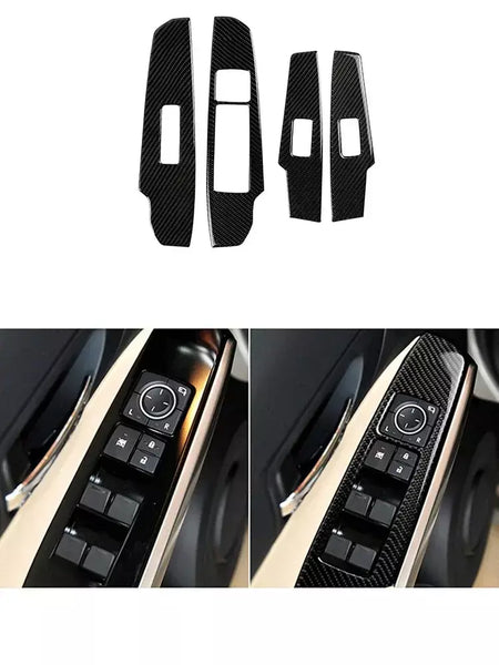 Material De Fibra De Carbono Adesivos, Auto Molduras Interiores, Tira Decorativa, Acessórios Do Carro, Lexus IS250 IS250C IS300 2014-2018