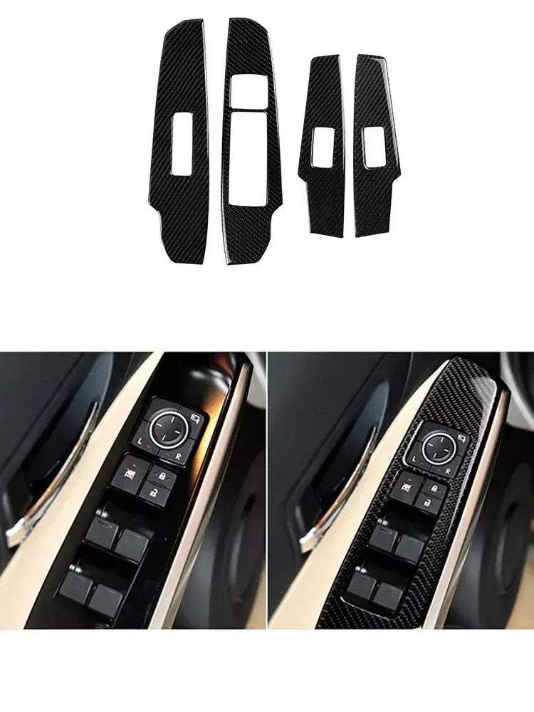 Material De Fibra De Carbono Adesivos, Auto Molduras Interiores, Tira Decorativa, Acessórios Do Carro, Lexus IS250 IS250C IS300 2014-2018