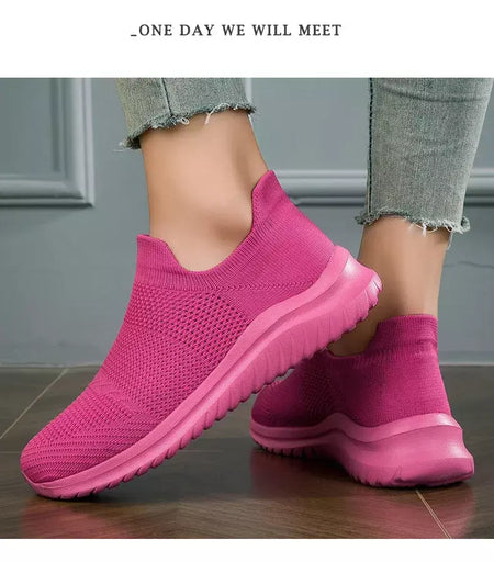 Sapatos masculinos tênis de malha respirável deslizamento em tênis de corrida ao ar livre antiderrapante casal jogging treinamento caminhadas sapatos esportivos
