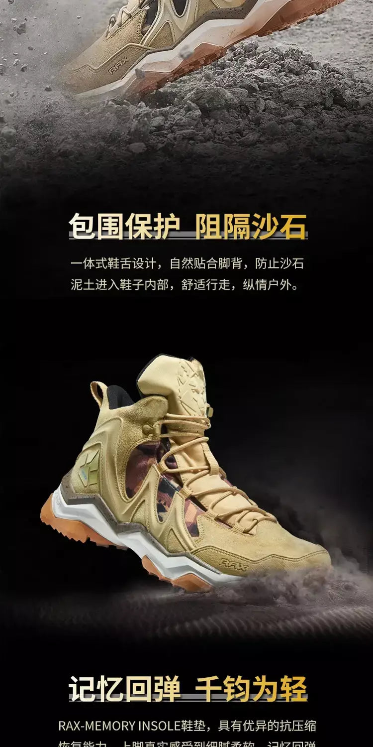 Rax à prova dwaterproof água caminhadas sapatos homens inverno ao ar livre tênis para homens botas de neve de pelúcia montanha botas de neve turismo ao ar livre sapato de corrida