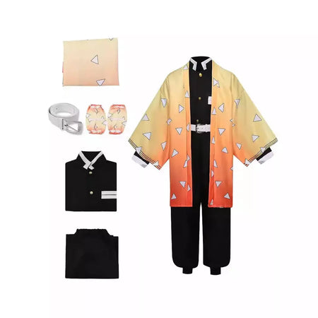 Cosplay traje demônio slayer cosplay tanjiro nezuko cosplay crianças shinobu traje anime dos desenhos animados traje de halloween presentes de natal