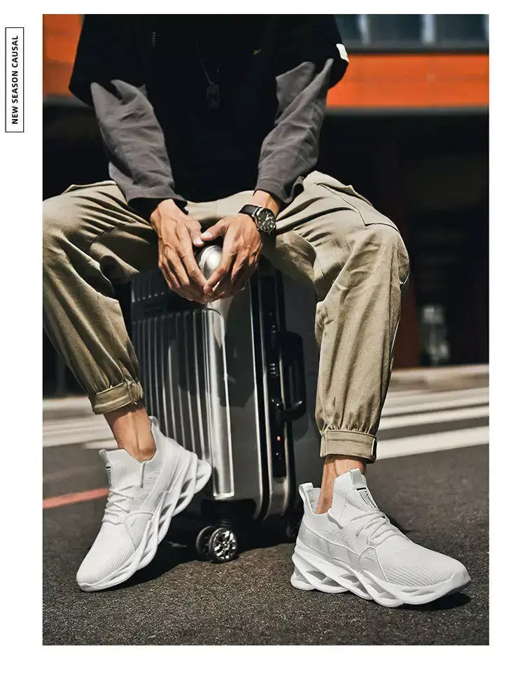 Venda quente moda roxo tênis casuais das mulheres dos homens lâmina tênis de corrida tamanho grande 48 luz respirável sapatos esportivos masculino malha tênis