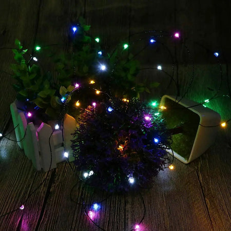 Impermeável Fairy String Lights com controle remoto, guirlanda de Natal, decoração ao ar livre, árvore, rua, casamento, festa, 1pc, 500 LED, 1000LED