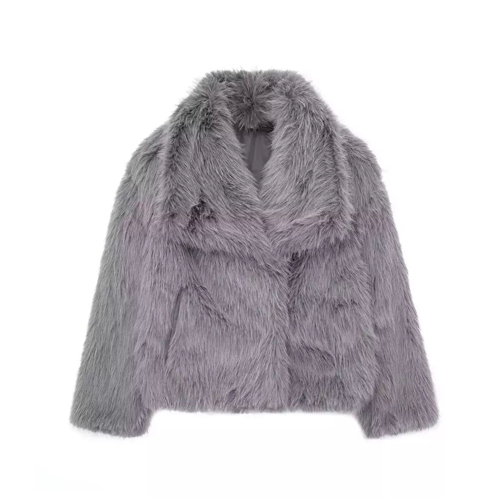 TRAF-Jaqueta feminina de tecido de lantejoulas de metal, casaco solto, gola alta, manga comprida, outerwear feminino chique, outono, inverno, 2023