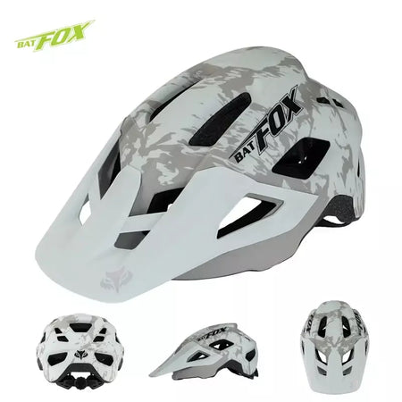 Batfox capacete de bicicleta mtb ajustável, leve, respirável, forro confortável, esportes ao ar livre, chapéu seguro para homens e mulheres, capacete de ciclismo