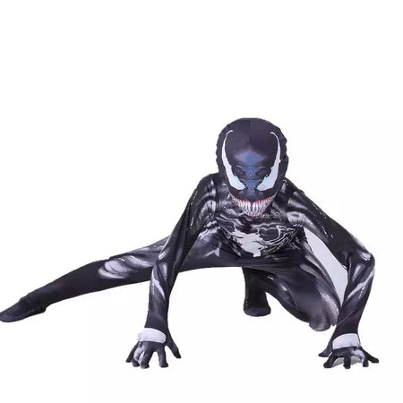 Vendas quentes halloween aranha mancosplay filme para festa terno do homem aranha crianças traje de veneno estilo 3d