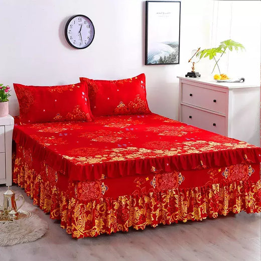 Lençóis planos respiráveis confortáveis, cama de luxo, colcha lavável, colchão king e queen size, saias de cama, moda