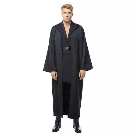 Manto de Halloween para homens adultos, Cosplay Jedi, Traje Brown Walker, Uniforme Fantasia Preto TUNIC, Terno de Festa Carnaval, Robe Outfit
